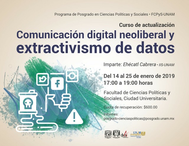 Imágenes para Curso Comunicación digital neoliberal y extractivismo de datos