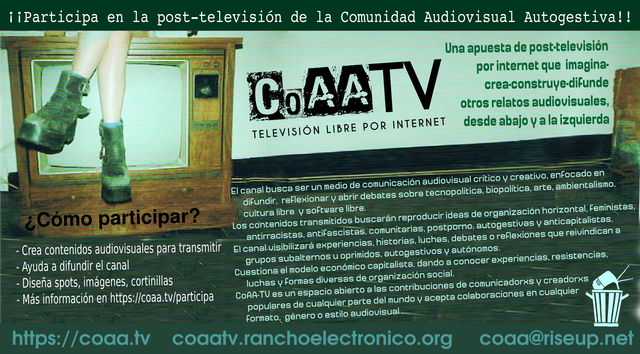 Imágenes para Convocatoria a participar en CoAA TV